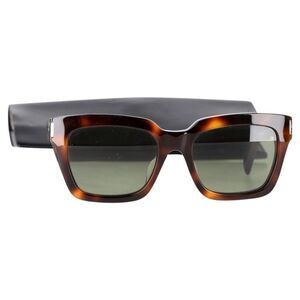 Saint Laurent Tortoiseshell-Effect Sunglasses in Brown Acetate